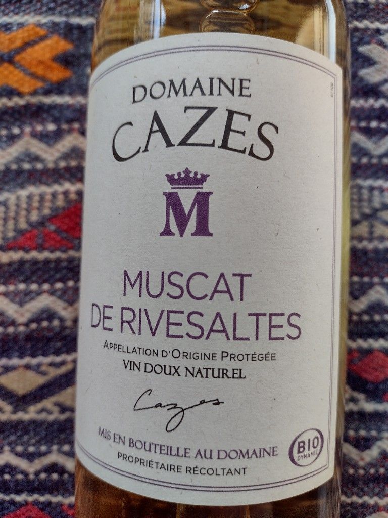 2021 Domaine Cazes Muscat De Rivesaltes, France, Languedoc Roussillon ...