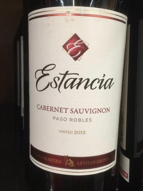 Franciscan estates estancia Cabernet Sauvignon 750ml /12 (083085300265)