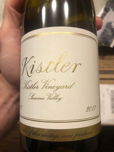 2019 Kistler Chardonnay Kistler Vineyard - CellarTracker