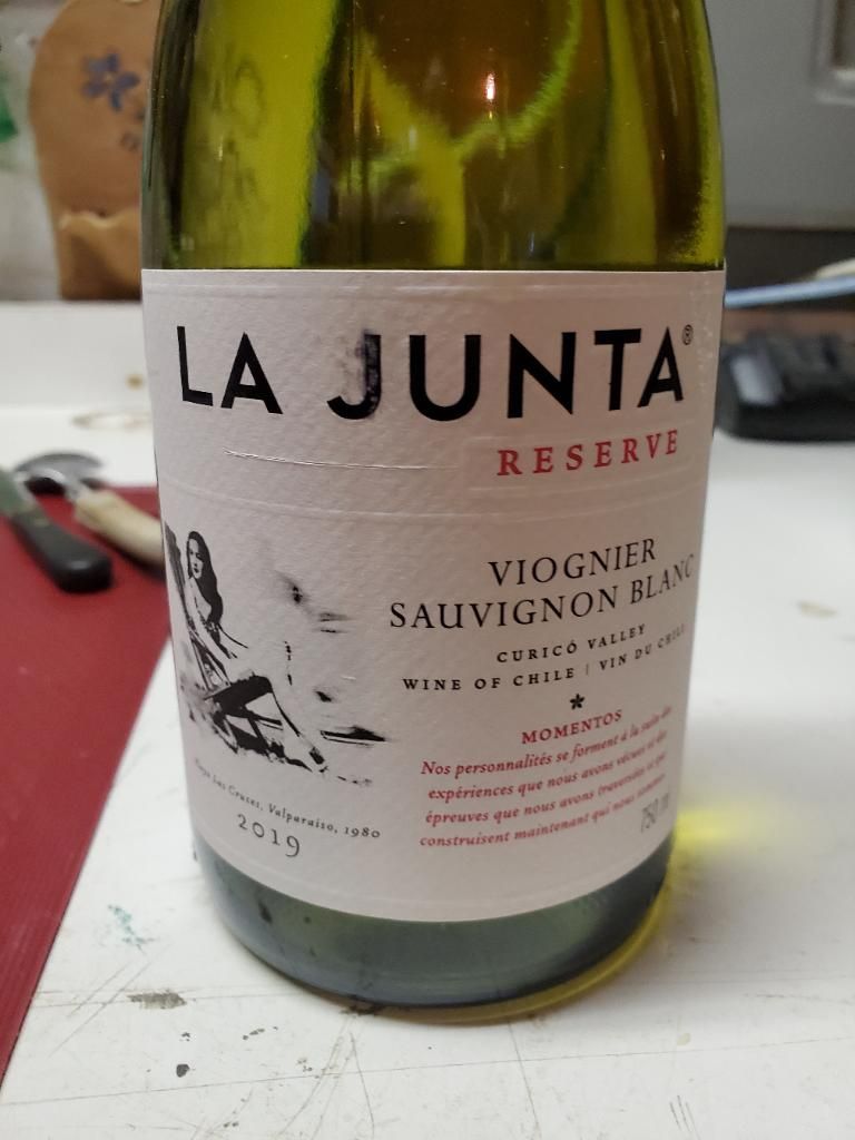 2020 La Junta Viognier/Sauvignon Blanc Reserve Momentos, Chile, Curico Valley CellarTracker