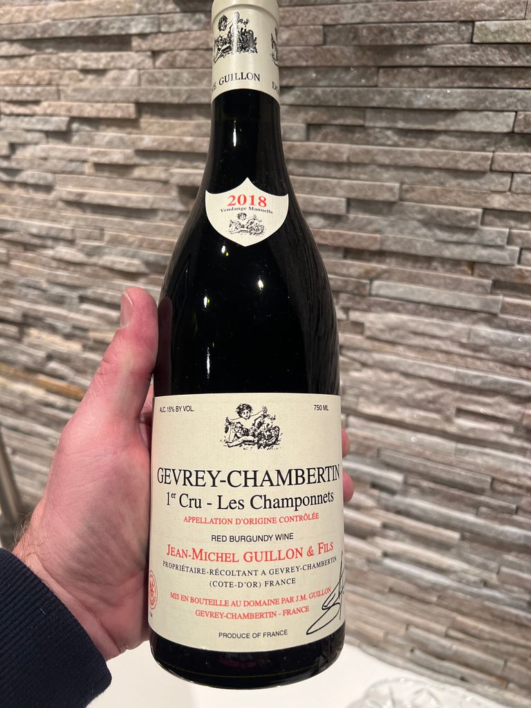 2018 Jean-Michel Guillon Gevrey-Chambertin 1er Cru Champonnets