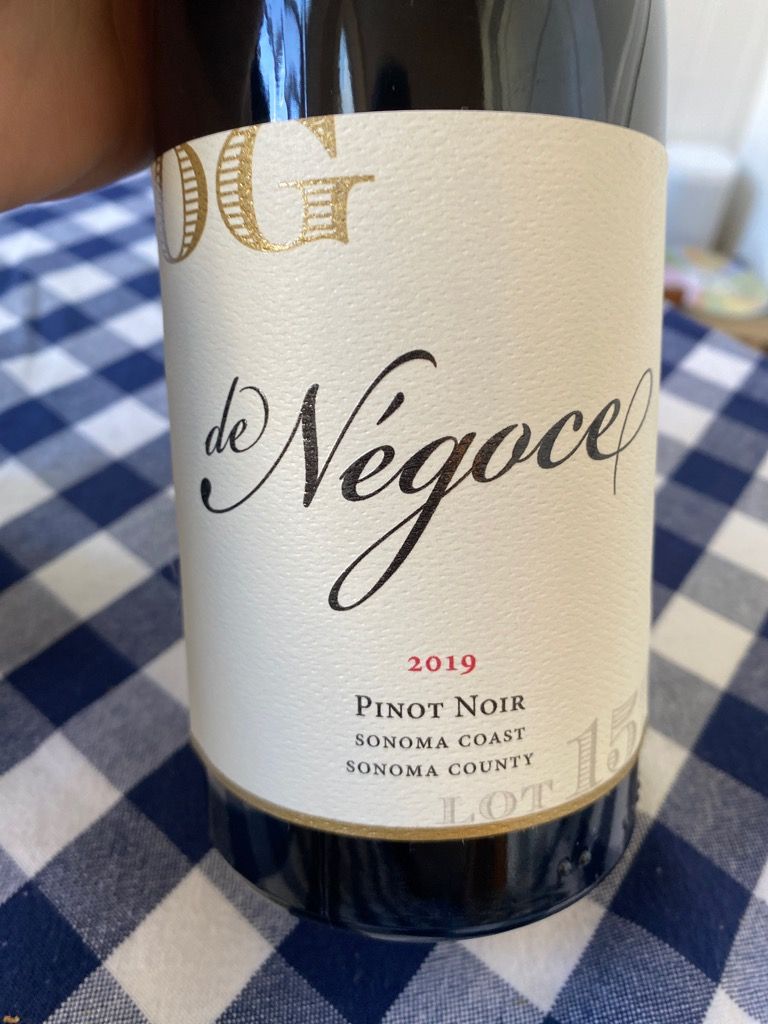 2019 de Négoce Pinot Noir OG N.157, USA, California, Sonoma County