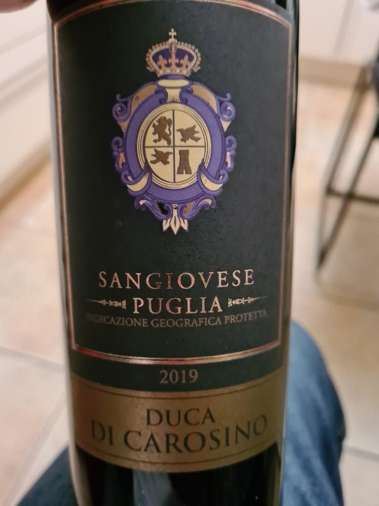 2018 Tinazzi Sangiovese Duca di Carosino Puglia IGT, Italy, Puglia
