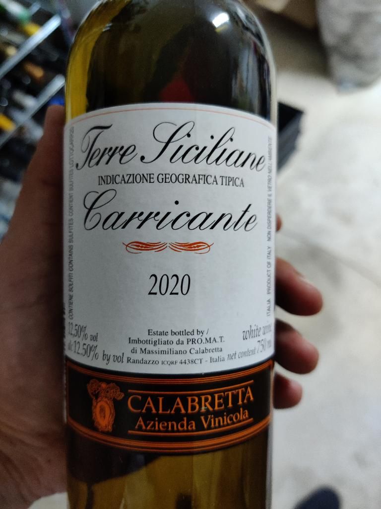 2020 Calabretta Carricante Sicilia, Italy, Sicily, Sicilia - CellarTracker