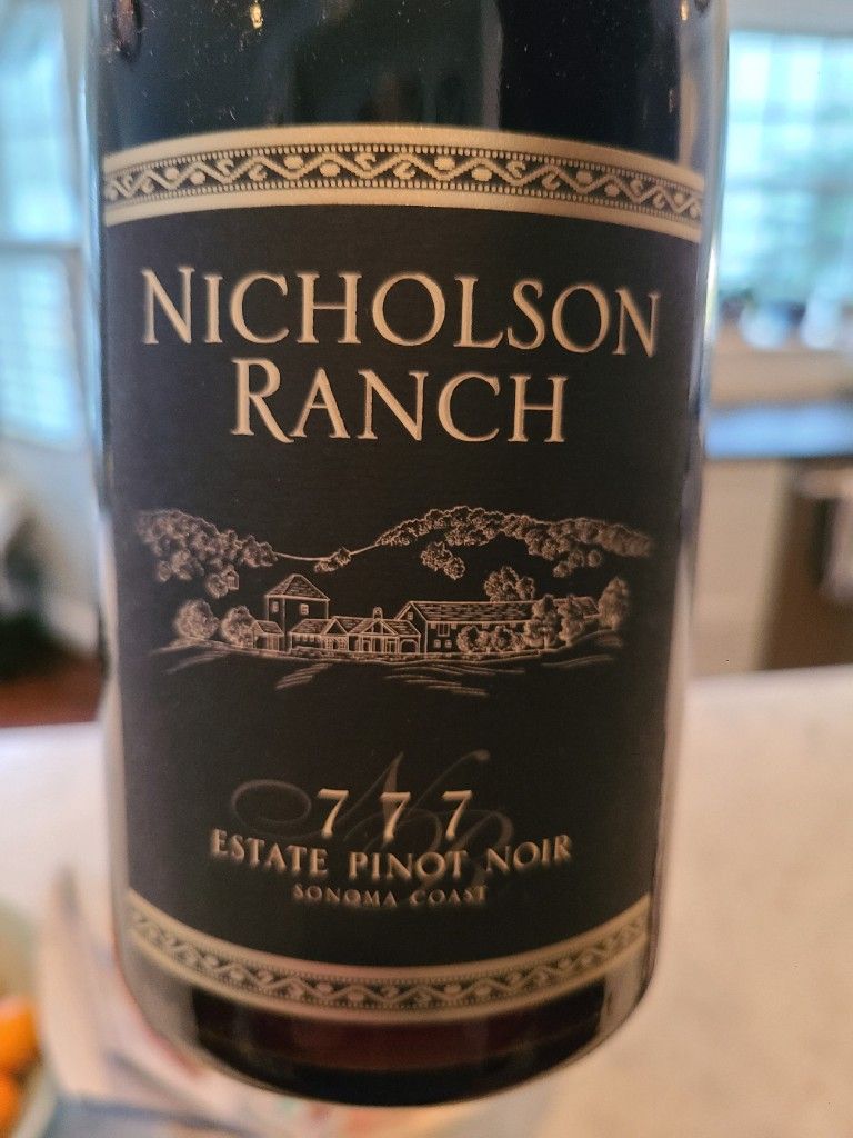 Nicholson Ranch Wine 2018 Nicholson Ranch Pinot Noir 777 Estate, USA, California, Sonoma ...