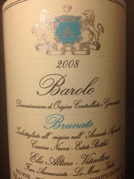 2008 Elio Altare Barolo Brunate CellarTracker