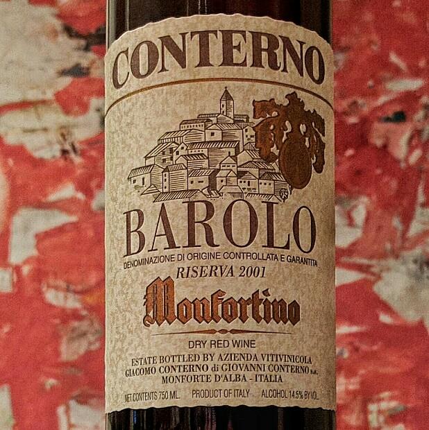 2001 Giacomo Conterno Barolo Riserva Monfortino, Italy, Piedmont ...