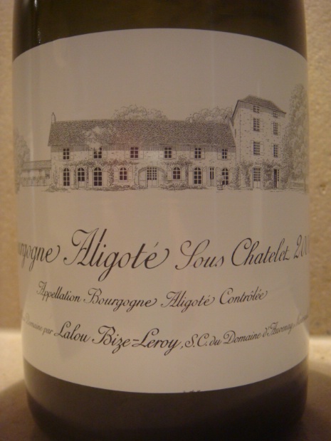 T*y様 d'Auvenay ドーヴネルロワ Aligote Sous Chat 2018 Leroy Domaine d'Auvenay Bourgogne Aligote Sous Chatelet