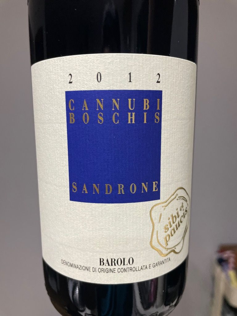 2012 Luciano Sandrone Barolo Cannubi Boschis - CellarTracker