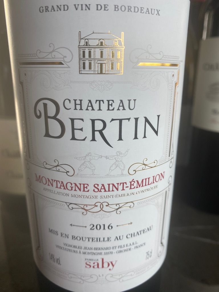 2016 Château Grand Bertin de Saint Clair - CellarTracker