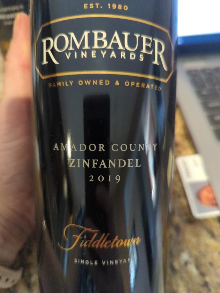 2015 Rombauer Vineyards Zinfandel Amador County Zinfandel Fiddletown ...