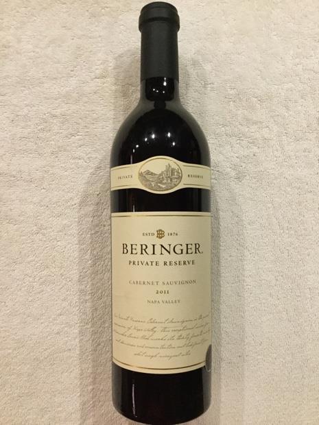 2011 Beringer Vineyards Cabernet Sauvignon Private Reserve