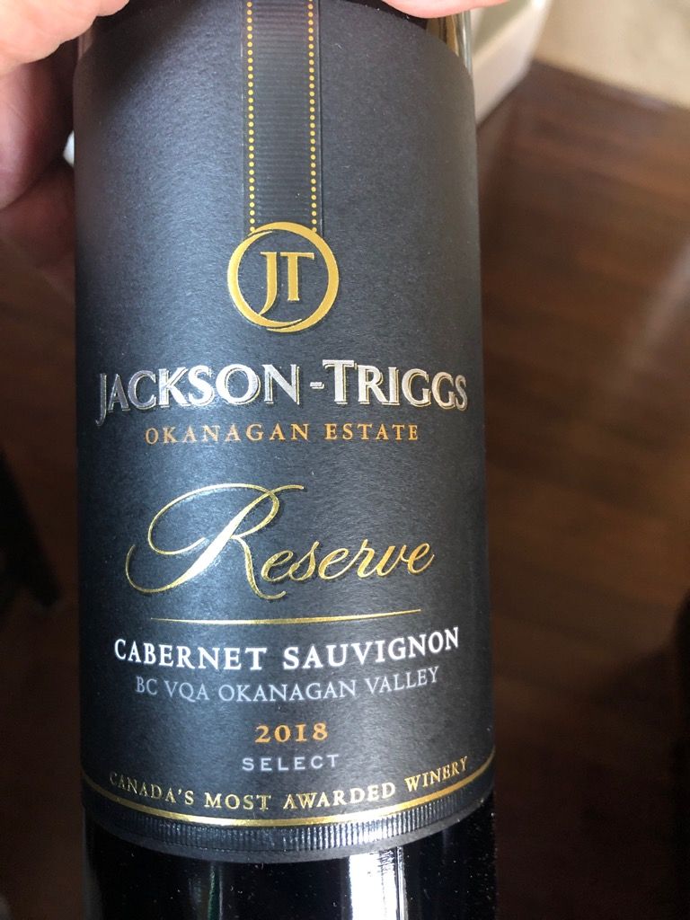 2018 JacksonTriggs Sauvignon Reserve, Canada, British