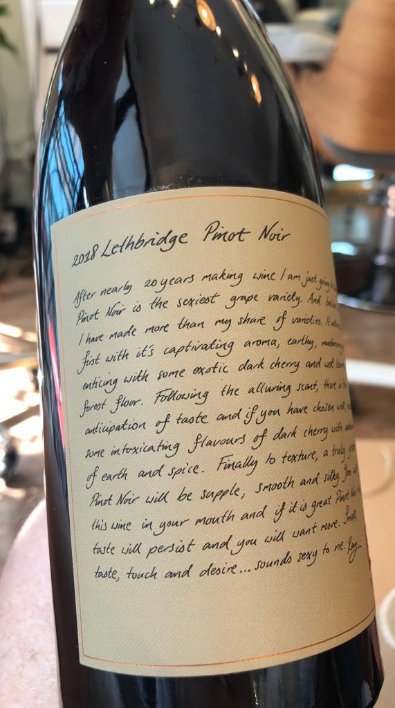 Lethbridge Wines CellarTracker