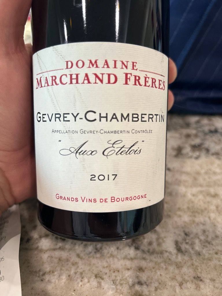 2017 Domaine Marchand Freres Gevrey-Chambertin Aux Etelois