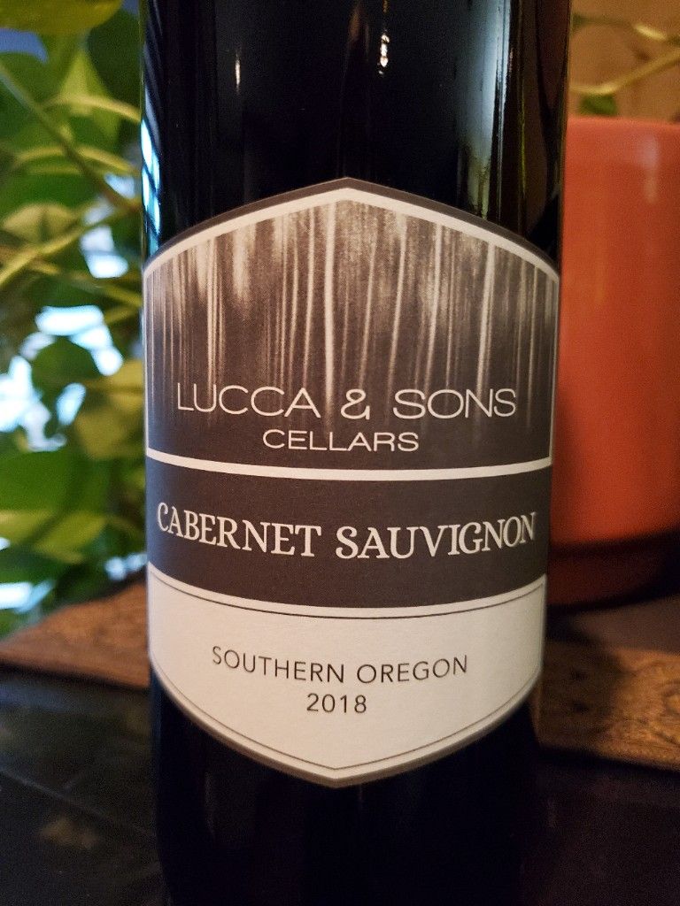 2018 Lucca & Sons Cellars Cabernet Sauvignon, USA, Oregon, Southern