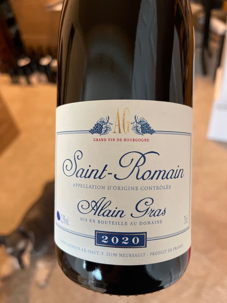 2022白Alain Gras Saint Romain 2022 Alain Gras Saint-Romain Rouge - CellarTracker