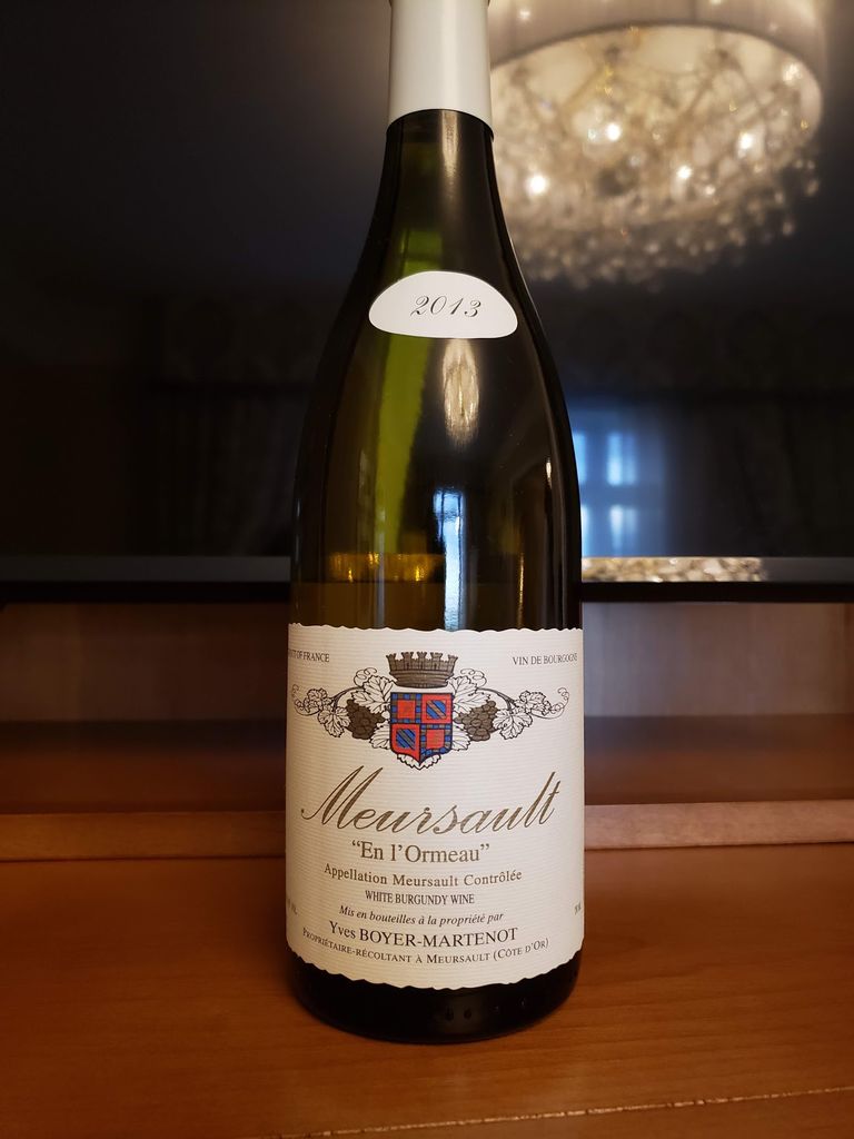 2013 Yves Boyer-Martenot Meursault en l'Ormeau - CellarTracker