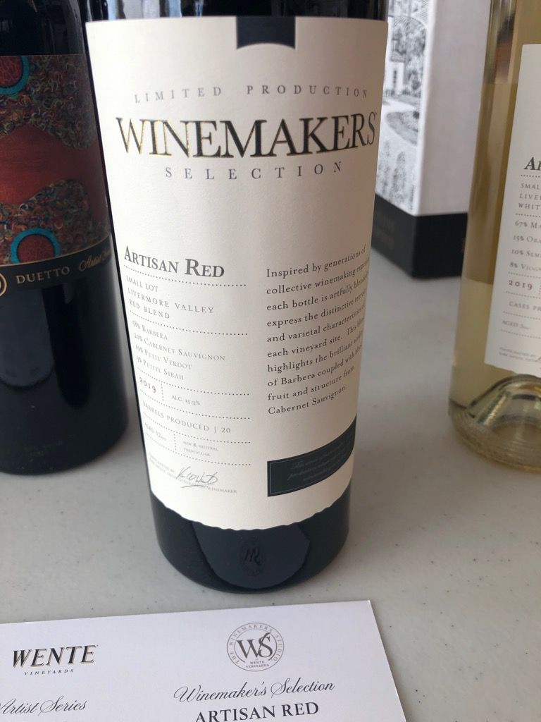 2019 Wente Vineyards Winemaker's Selection Artisan Red, USA, California