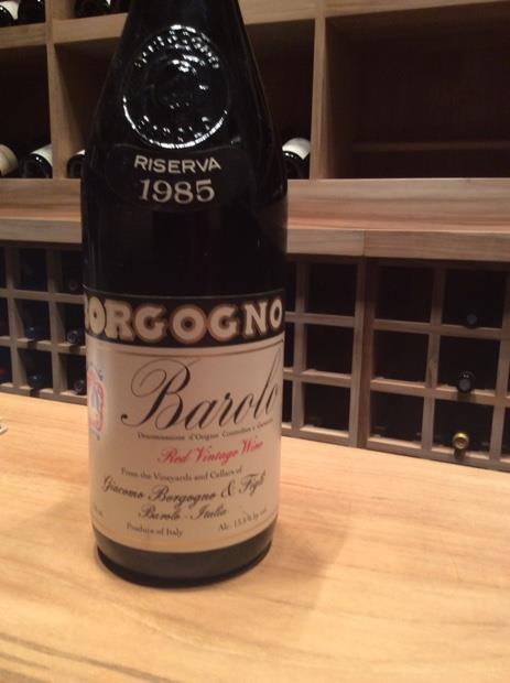 1985 Giacomo Borgogno & Figli Barolo Riserva - CellarTracker