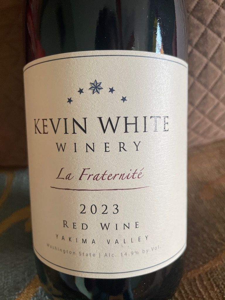 2023 Kevin White Winery La Fraternité, USA, Washington, Columbia Valley ...