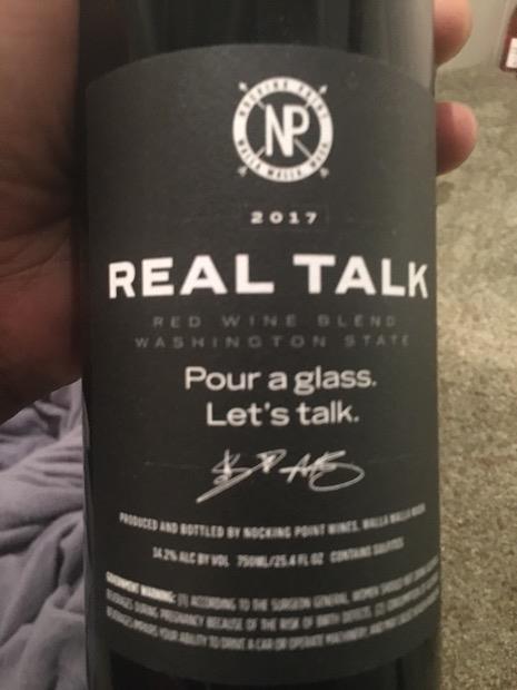 2017 Nocking Point Real Talk, USA, Washington - CellarTracker