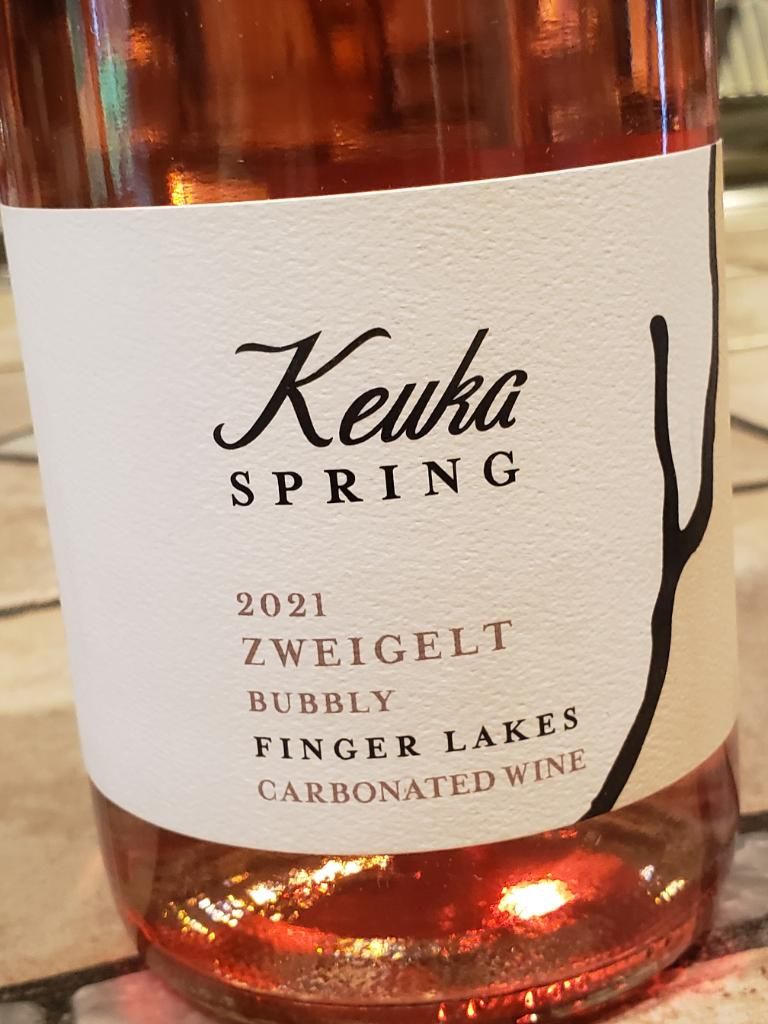 Keuka Spring Logo 2020 Keuka Spring Vineyards Zweigelt Bubbly, USA, New York, Finger ...