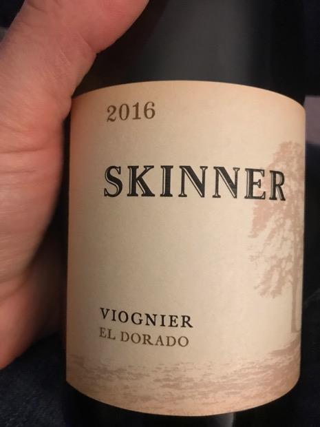 2016 Skinner Viognier Usa California Sierra Foothills El Dorado Cellartracker