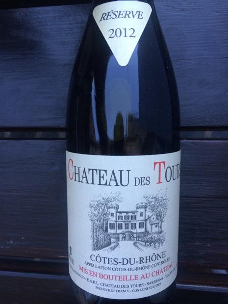 国内外の人気 Chateau des Tours Cotes du Rhone 2012 シャトー デ