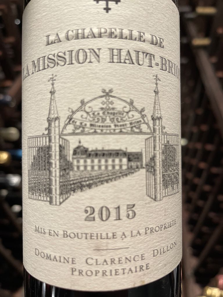 2015 Château La Mission Haut-Brion La Chapelle de La Mission Haut