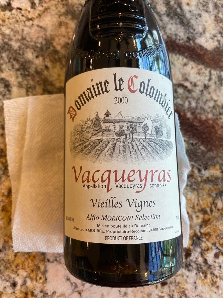 2001 Domaine Le Colombier Vacqueyras Vieilles Vignes, France, Rhône