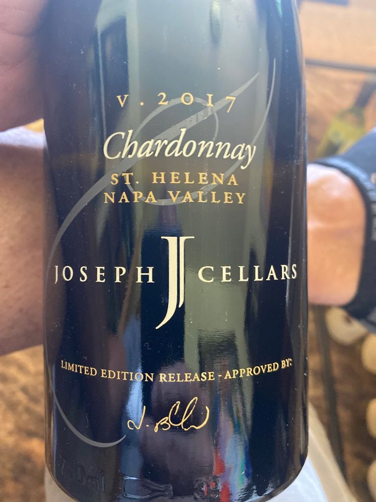 2017 Joseph Cellars Chardonnay Limited Edition Release St. Helena, USA