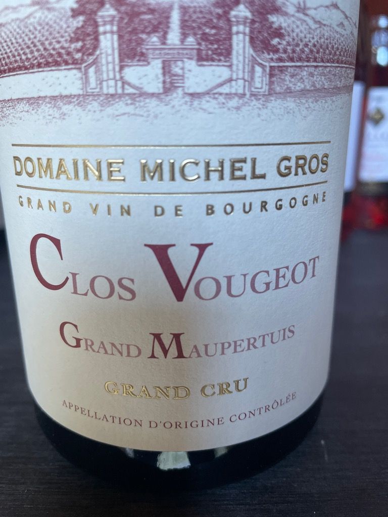 ワイン 2008 Clos de Vougeot Grand Cru 2008 Domaine Michel Gros Clos Vougeot Grand Maupertuis - CellarTracker