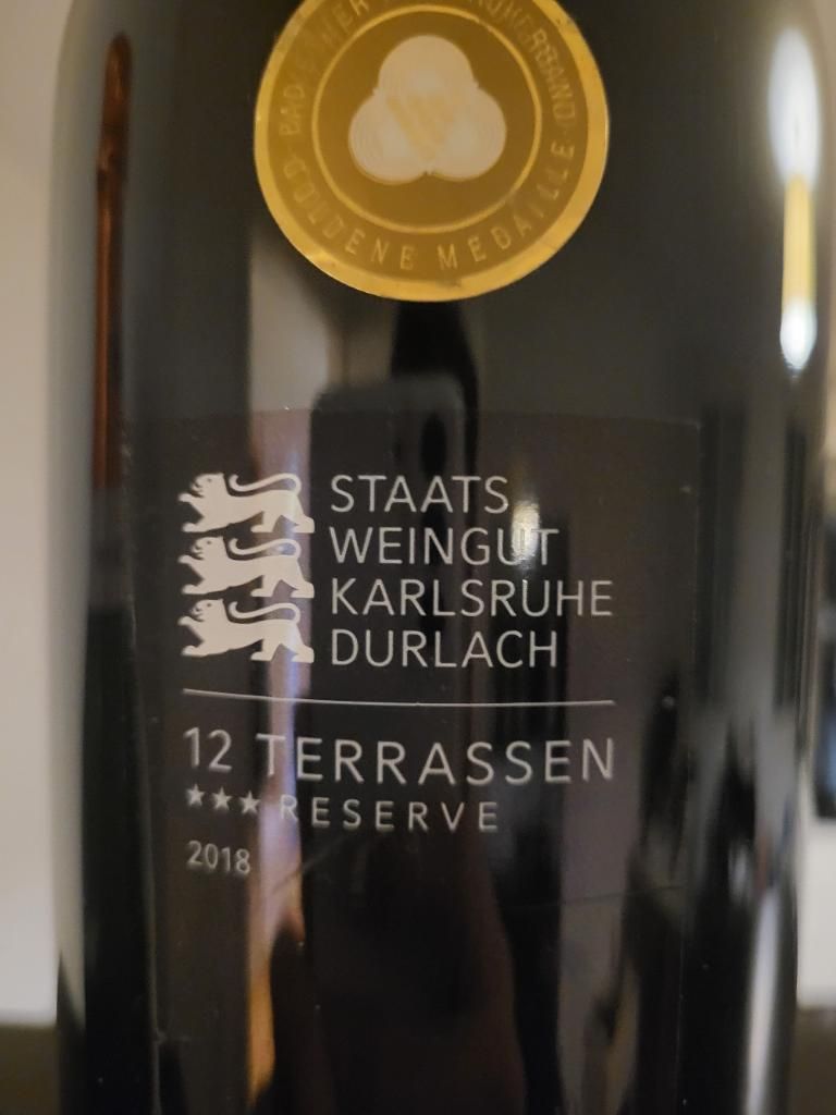 2018 Staatsweingut Karlsruhe-Durlach Durlacher Turmberg 12 Terrassen ...