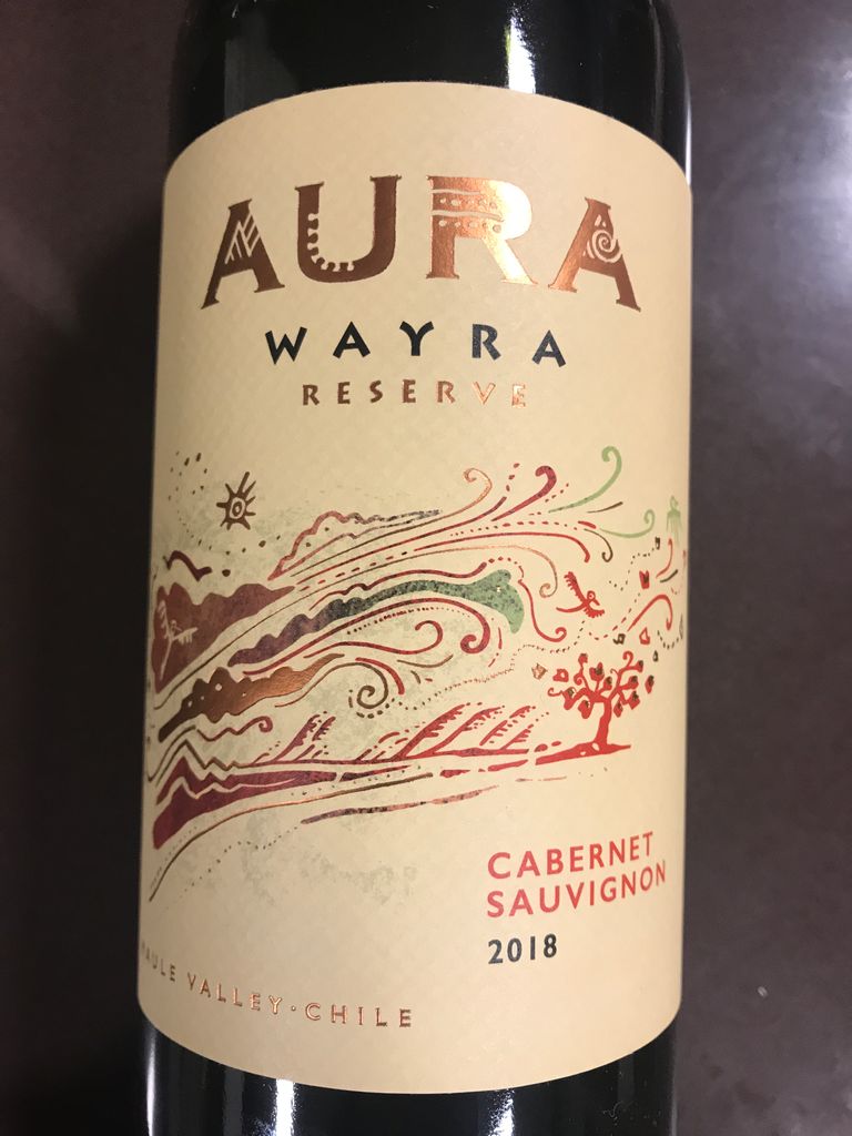 2018 Aura Wines Sauvignon Aura Wayra Resereve, Chile, Maule