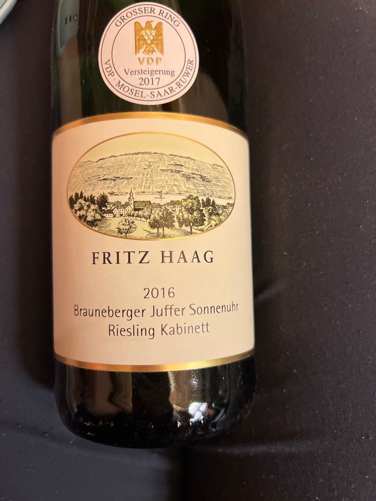 2023 Fritz Haag Brauneberger Juffer Riesling Kabinett - CellarTracker