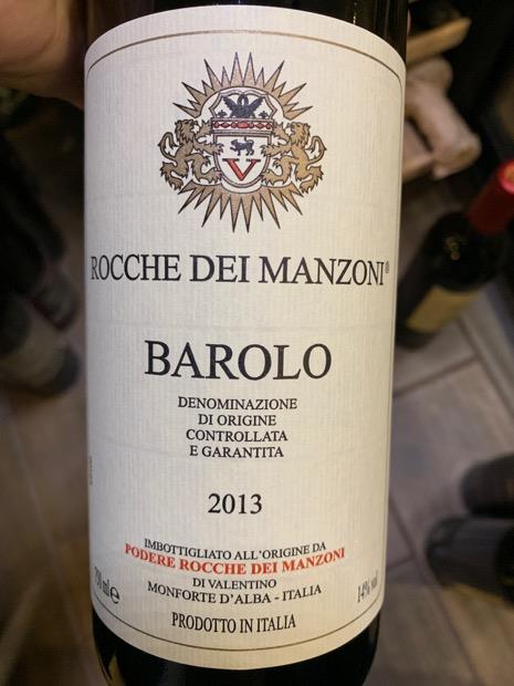 2013 Podere Rocche dei Manzoni Barolo, Italy, Piedmont, Langhe, Barolo ...