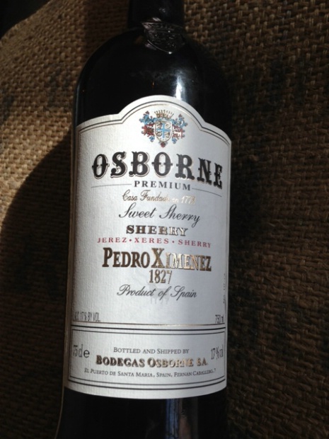 N.V. Osborne Pedro Ximénez Jerez-Xérès-Sherry 1827 Sweet Sherry