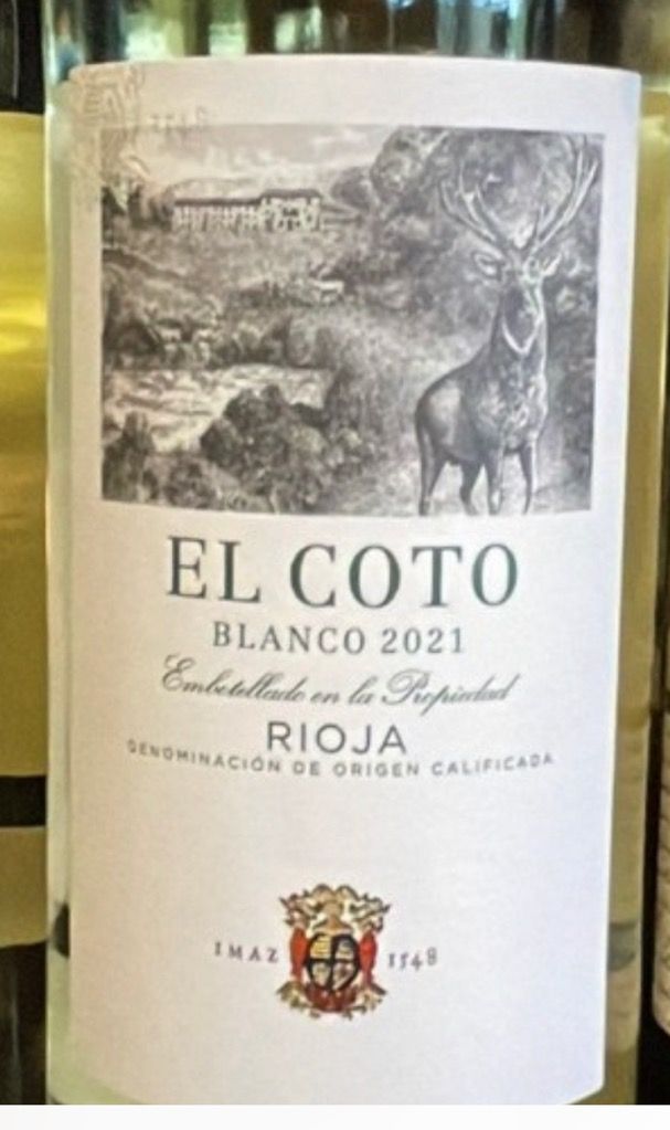 2023 Bodegas El Coto Rioja Coto de Imaz - Blanco Reserva, Spain, La ...