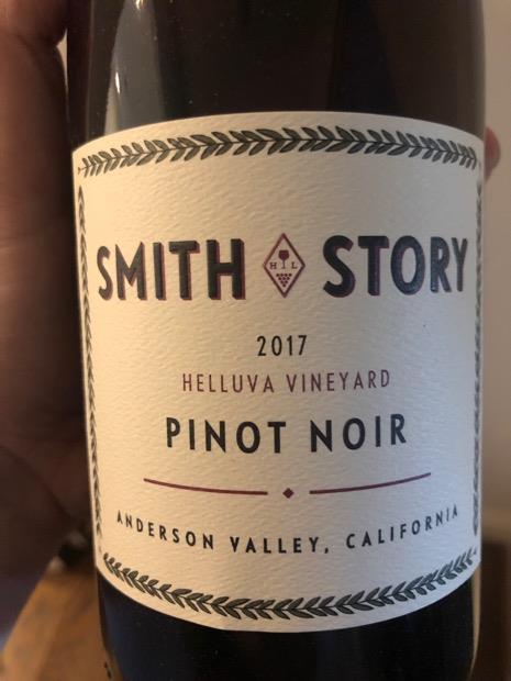 2017 Smith Story Pinot Noir Helluva Vineyard, USA, California, North ...