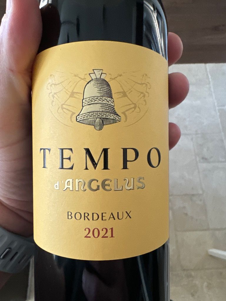 2021 Château Angélus Tempo d'Angelus, France, Bordeaux CellarTracker