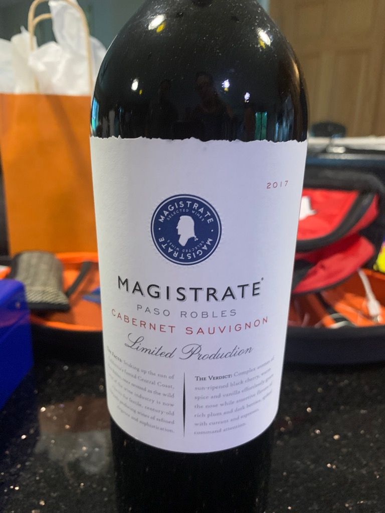 2017 Magistrate Vineyards Cabernet Sauvignon Limited Production, USA ...