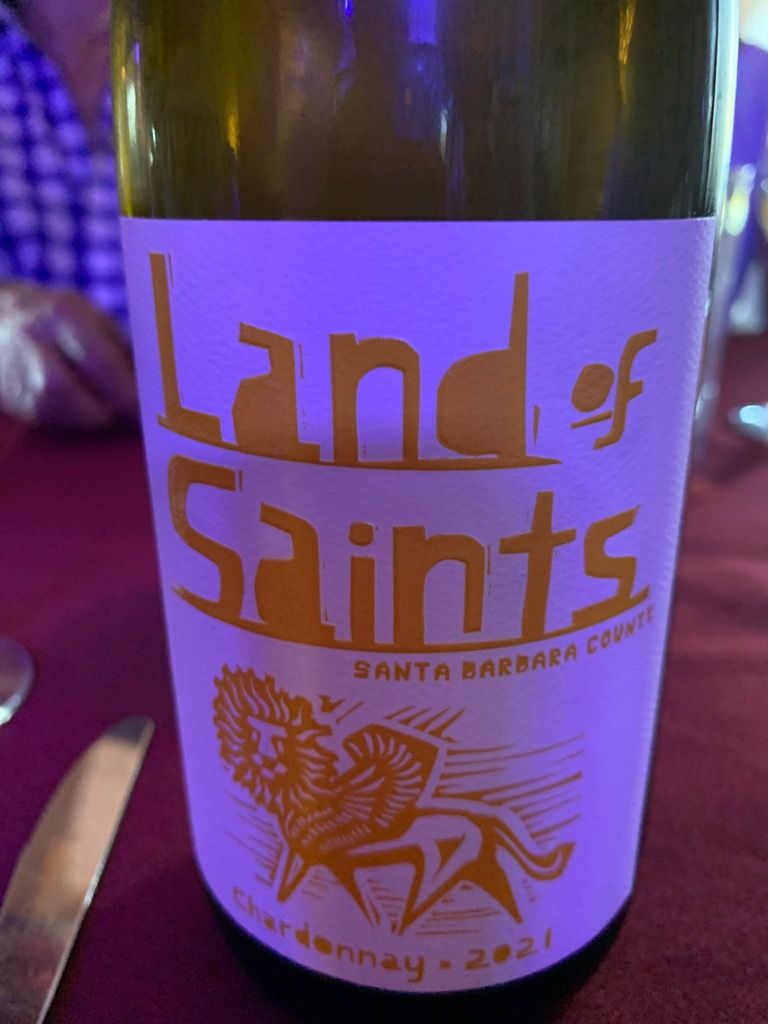 2021 Land of Saints Chardonnay, USA, California, Central Coast, Santa
