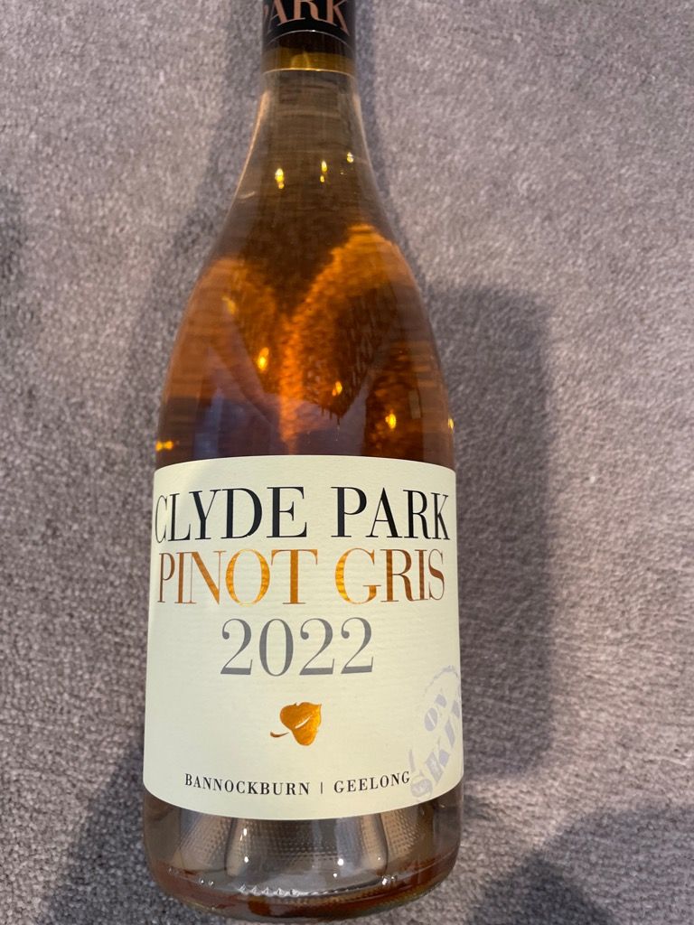 Pinot Parks 2022 Clyde Park Pinot Gris, Australia, Victoria, Port Phillip, Geelong ...