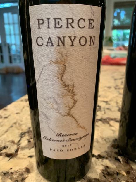 2017 Pierce Canyon Cabernet Sauvignon Reserve - CellarTracker