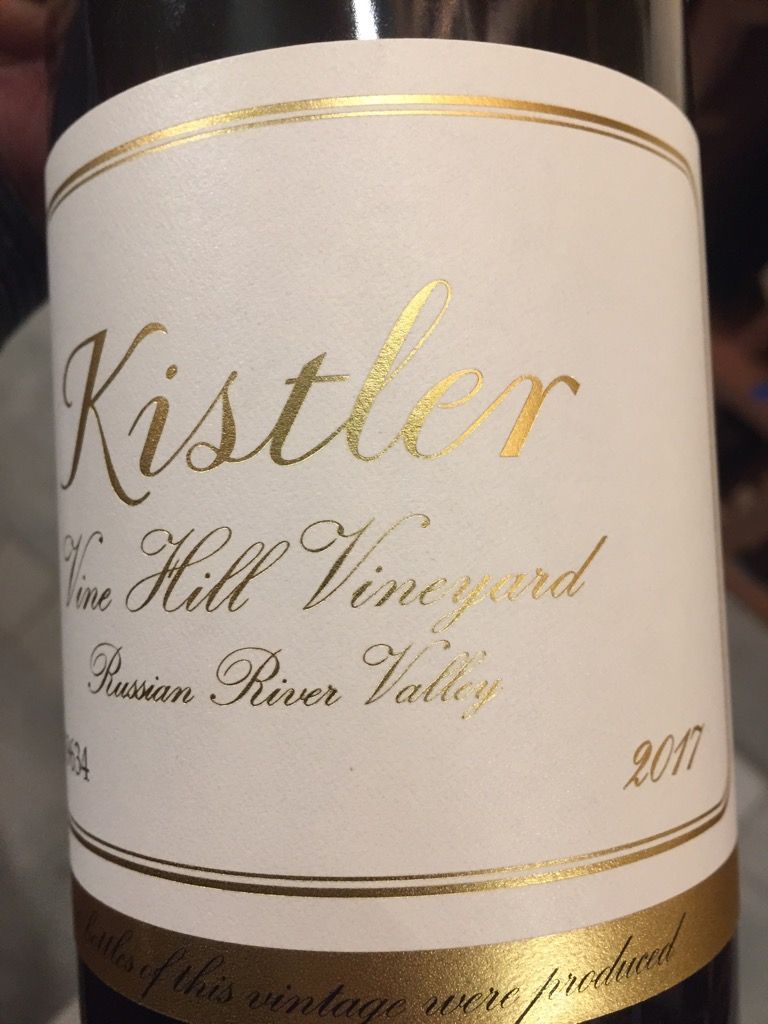 2017 Kistler Chardonnay Vine Hill Vineyard - CellarTracker