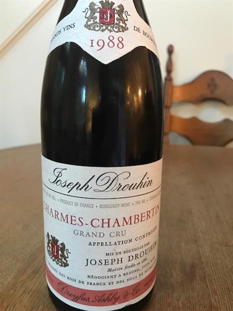 1988 Joseph Drouhin Charmes-Chambertin - CellarTracker