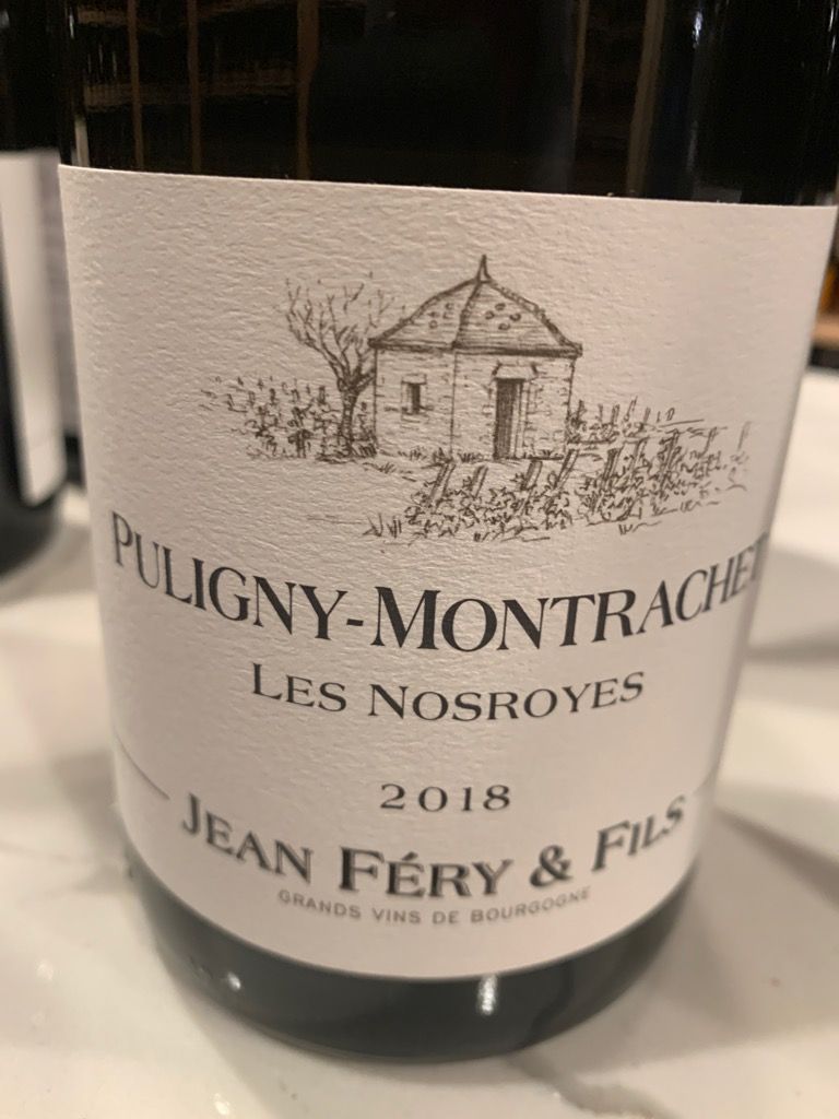 2020 Domaine Jean Féry & fils Puligny-Montrachet Les Nosroyes