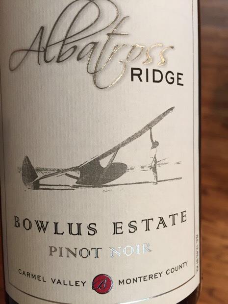 2011 Albatross Ridge Pinot Noir Estate Reserve Bowlus Vineyard, USA ...