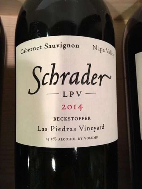 2014 Schrader Cellars Cabernet Sauvignon LPV Beckstoffer Las Piedras ...